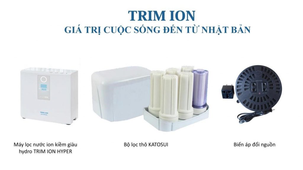 Máy lọc nước Trim Ion đạt tiêu chuẩn ISO:9009